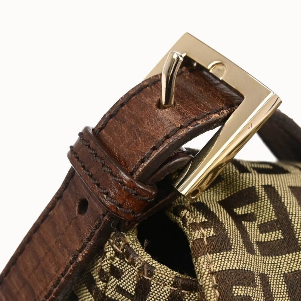 Fendi Beige Brown Zucchino Mamma Baguette Handbag 2288-8BR001-TN9-088 117230 - Picture 7 of 10